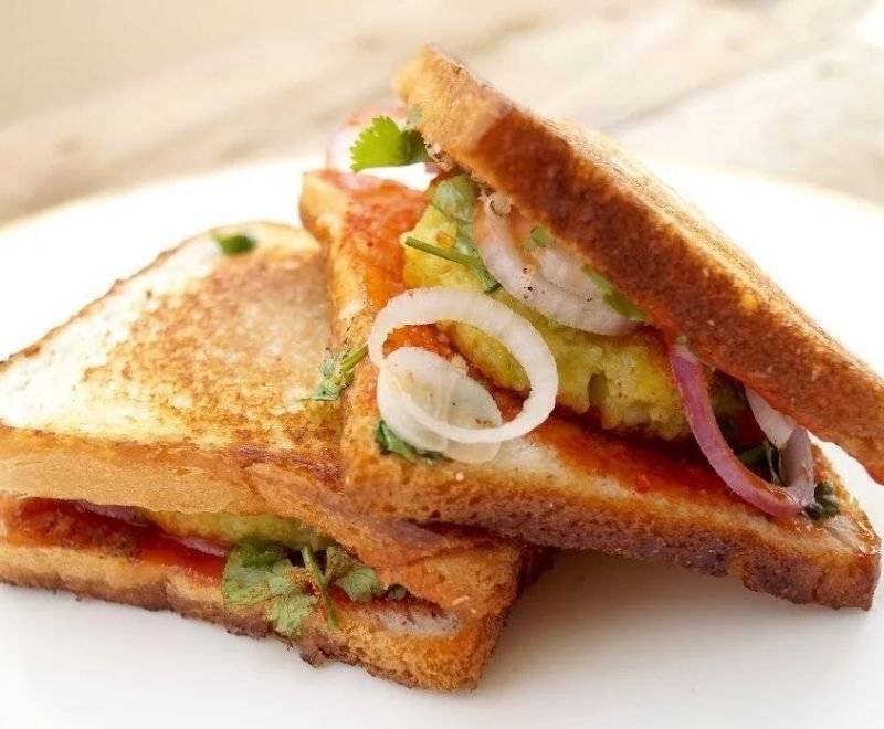 Aloo Tikki Sandwich