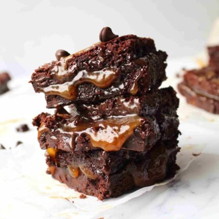 Salted caramel Brownie