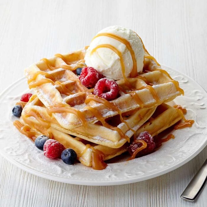 Waffle with Ice Cream